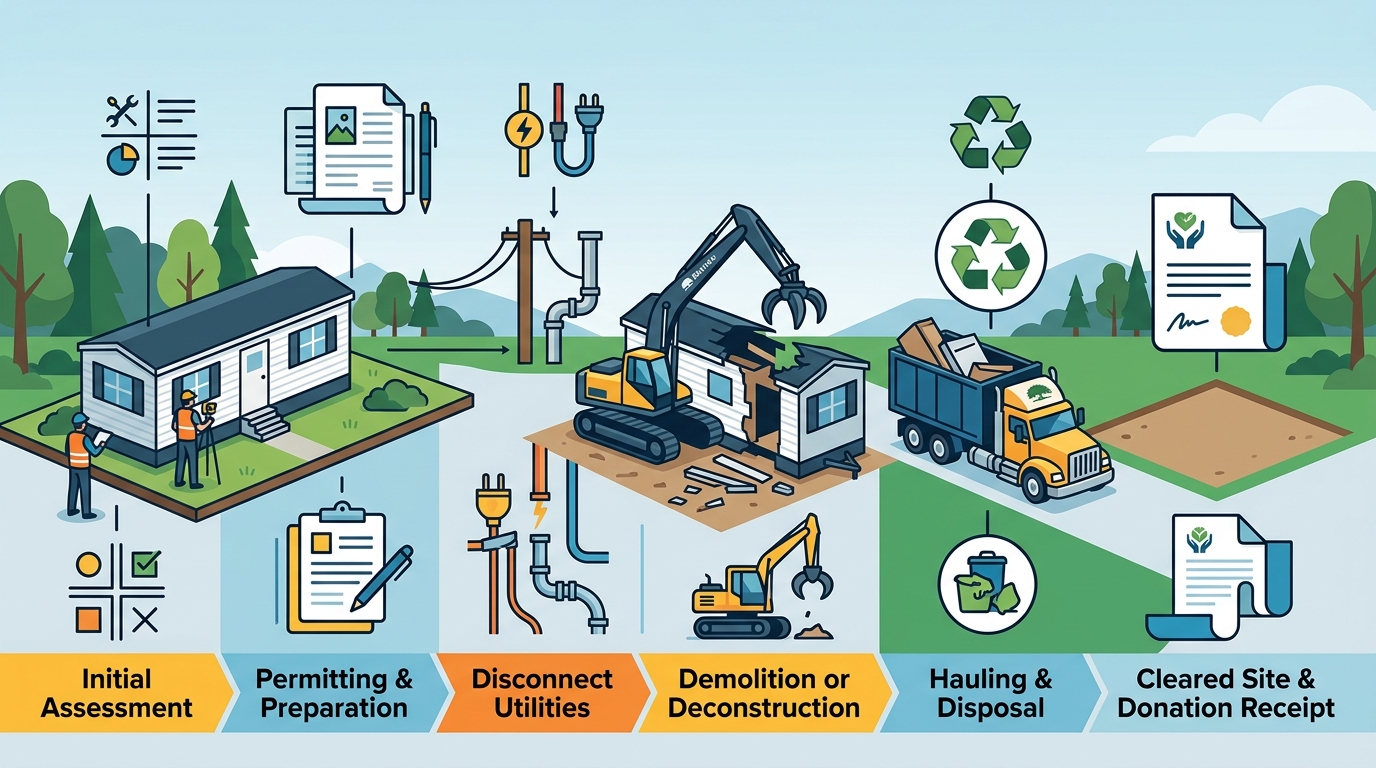 Step-by-Step Mobile Home Removal Process | Free Donation Guide