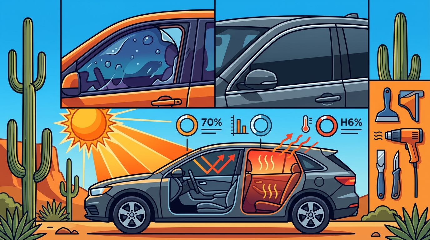 Common Mistakes When Getting Vehicle Window Tint in Tucson