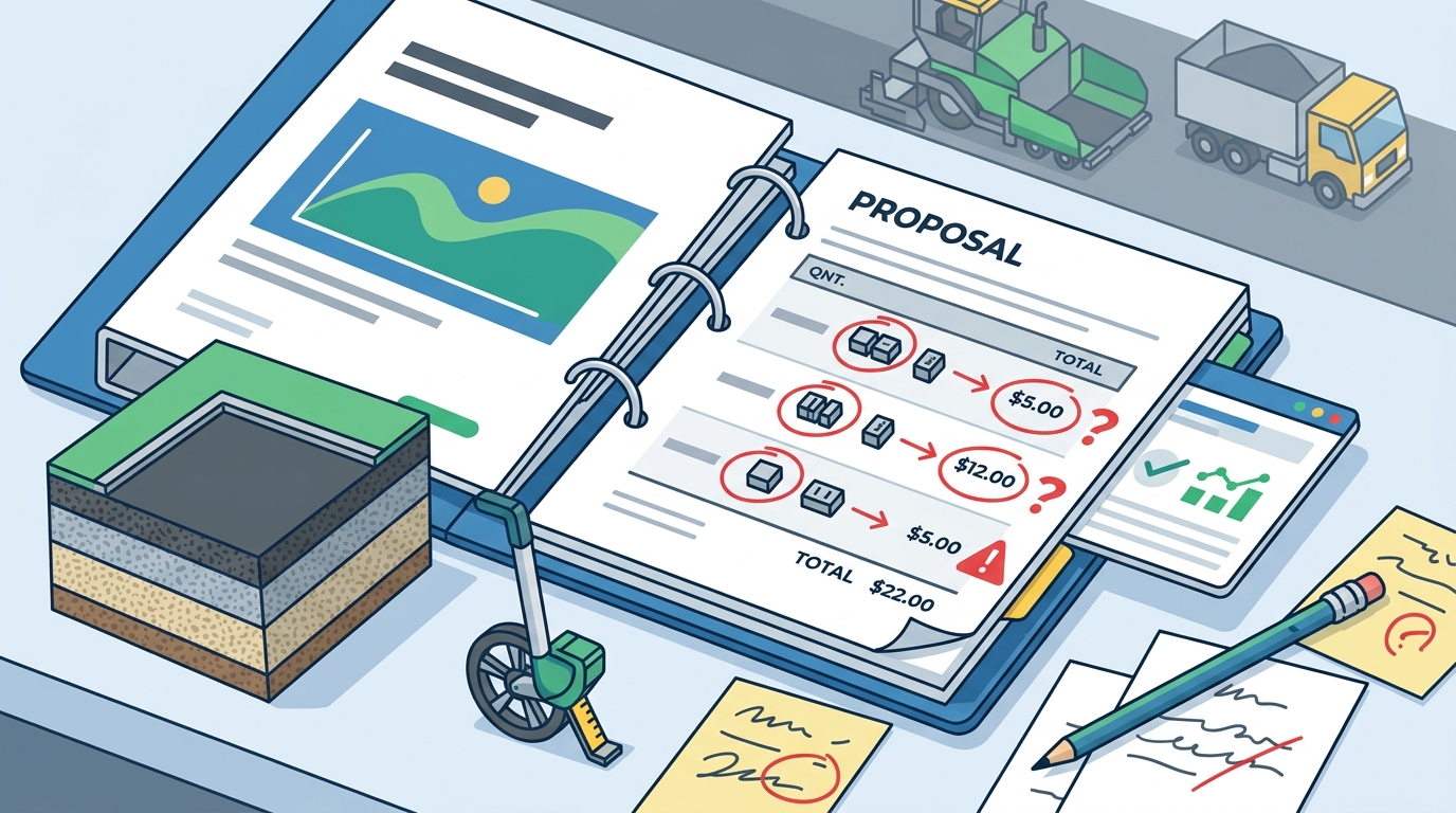 Common Mistakes When Creating Pavement Proposals with Estimation