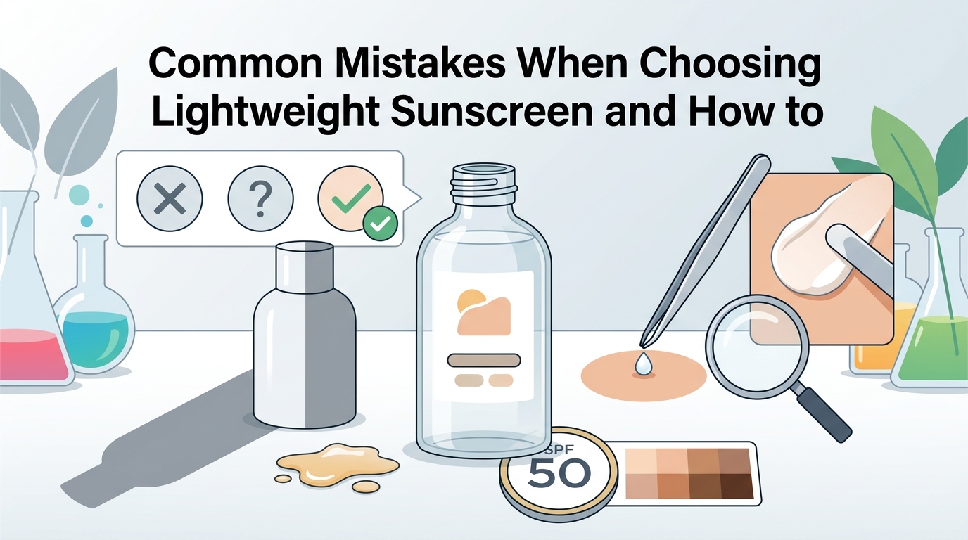 Common Mistakes When Choosing Lightweight Sunscreen and How to