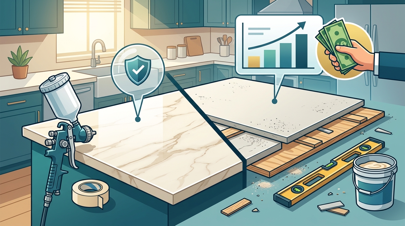 Countertop Refinishing vs Replacement: Cost & Durability Guide