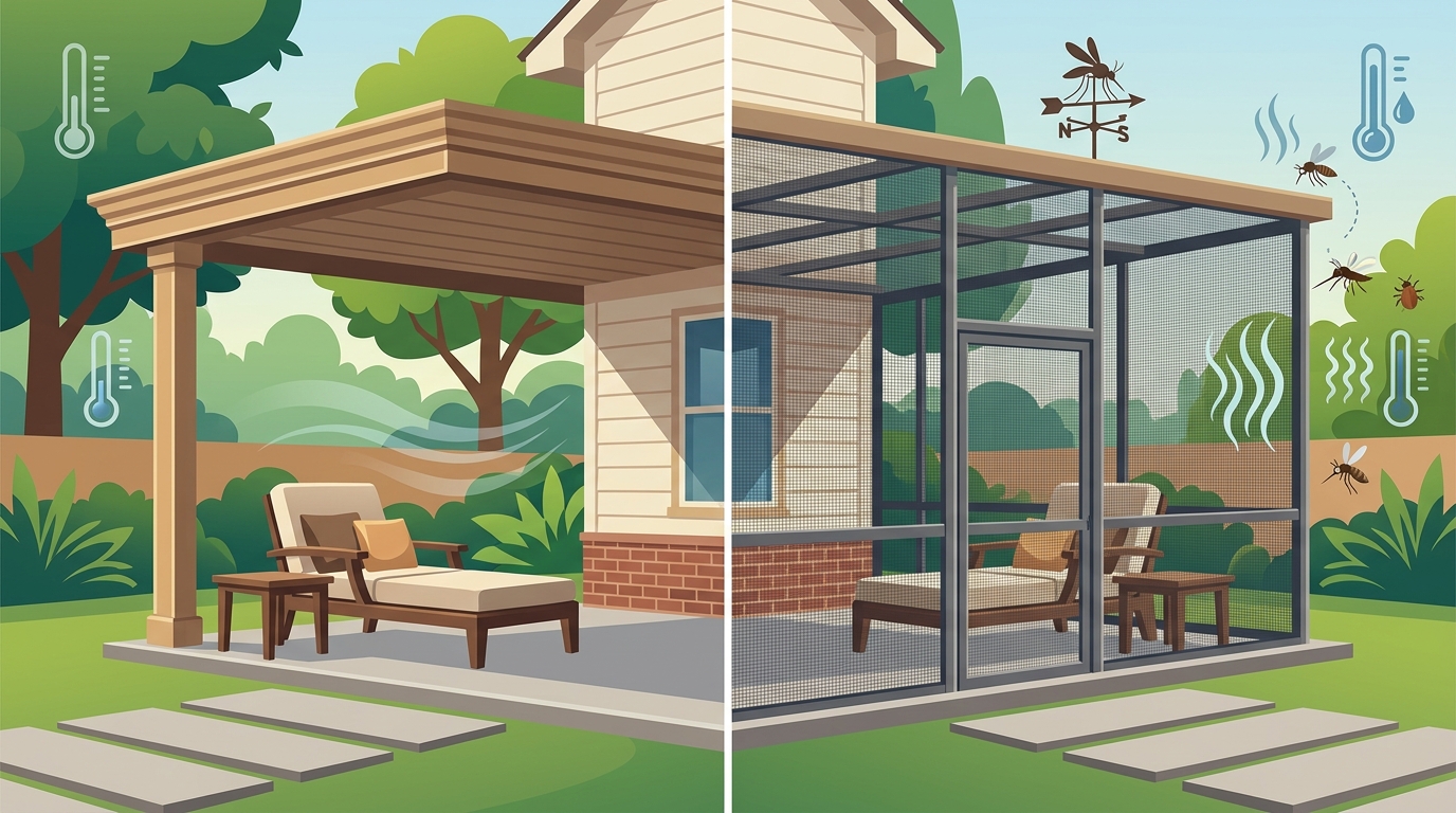 Insulated vs. Screened Patio Covers: Which Is Right for You?