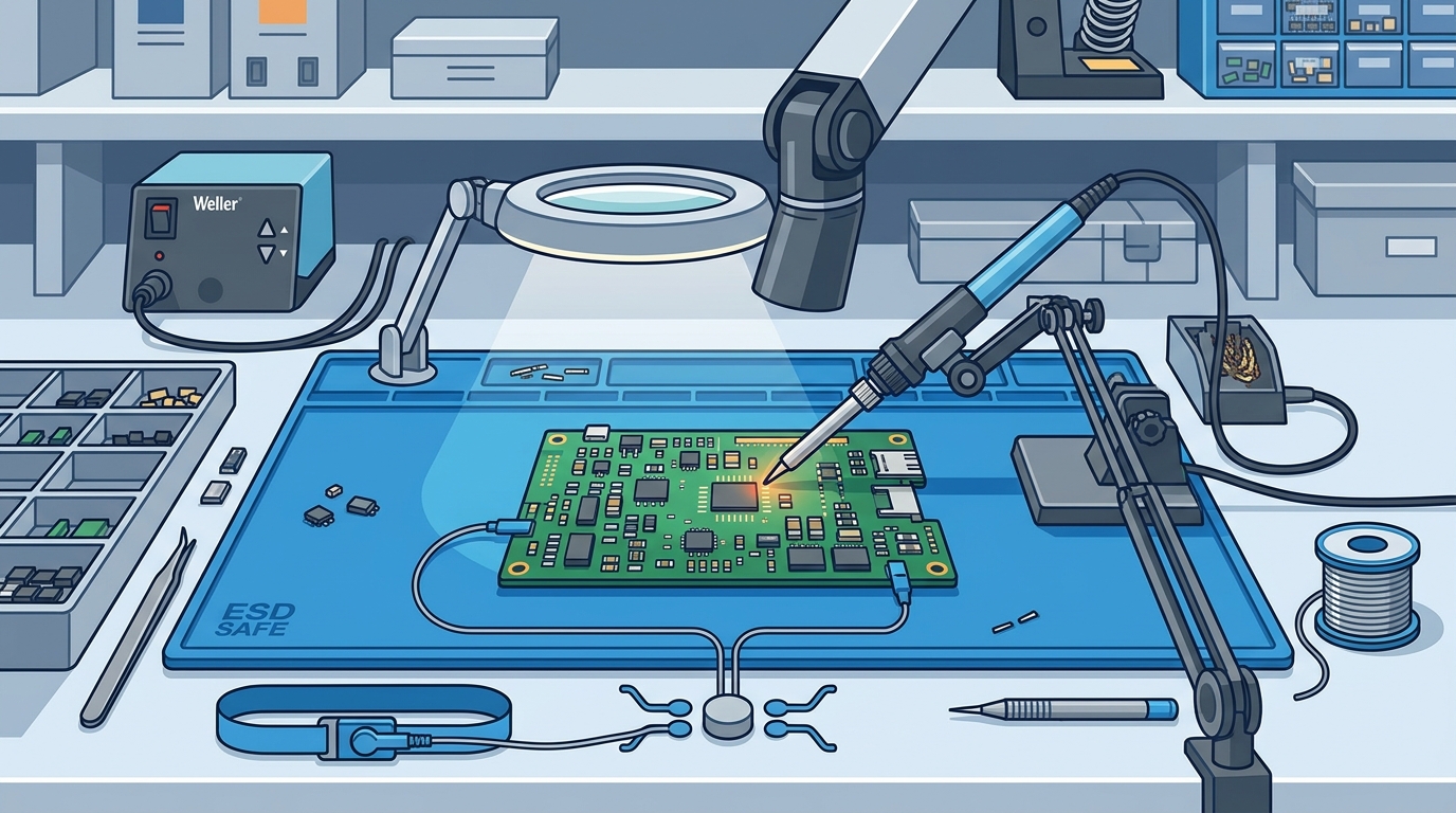 ESD-Schutz und Löttechnik: Die perfekte Werkstatt für Elektronik