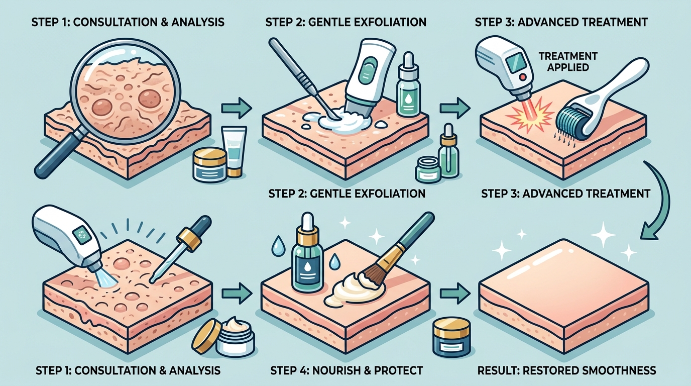 Professional Dermal Esthetics for Skin Texture: A Step-by-Step