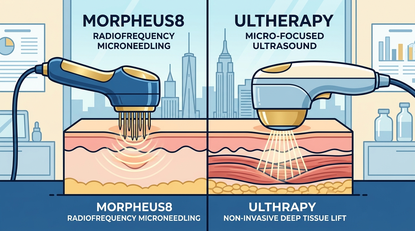 Morpheus8 vs. Ultherapy: Which NYC Skin Tightening Is Right for?
