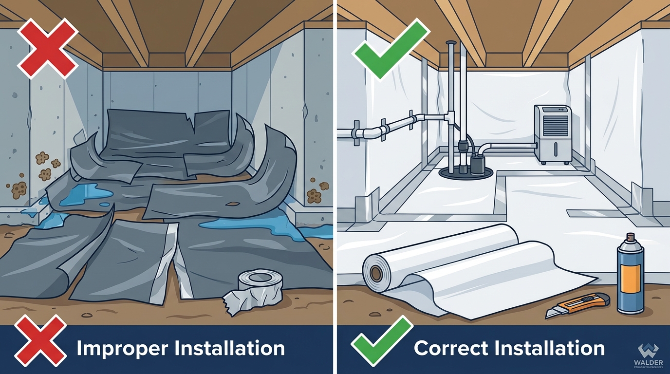 Common Vapor Barrier Installation Mistakes and Prevention