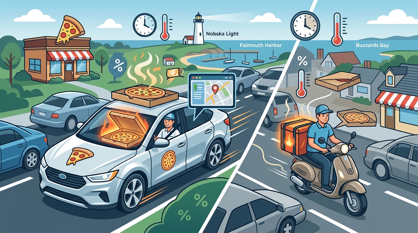 Steve's Pizzeria vs. Local Falmouth Delivery: A 2026 Comparison