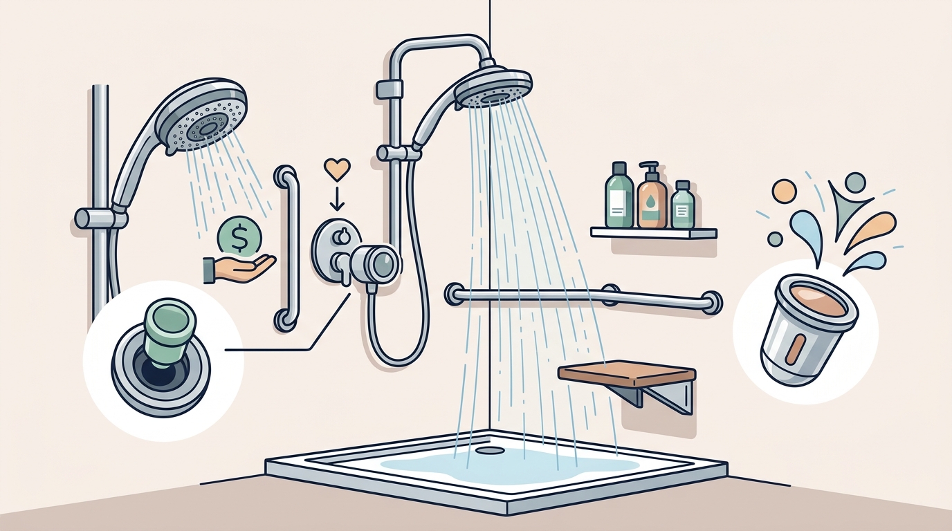Affordable Bath Accessibility: Independent Showering Solutions