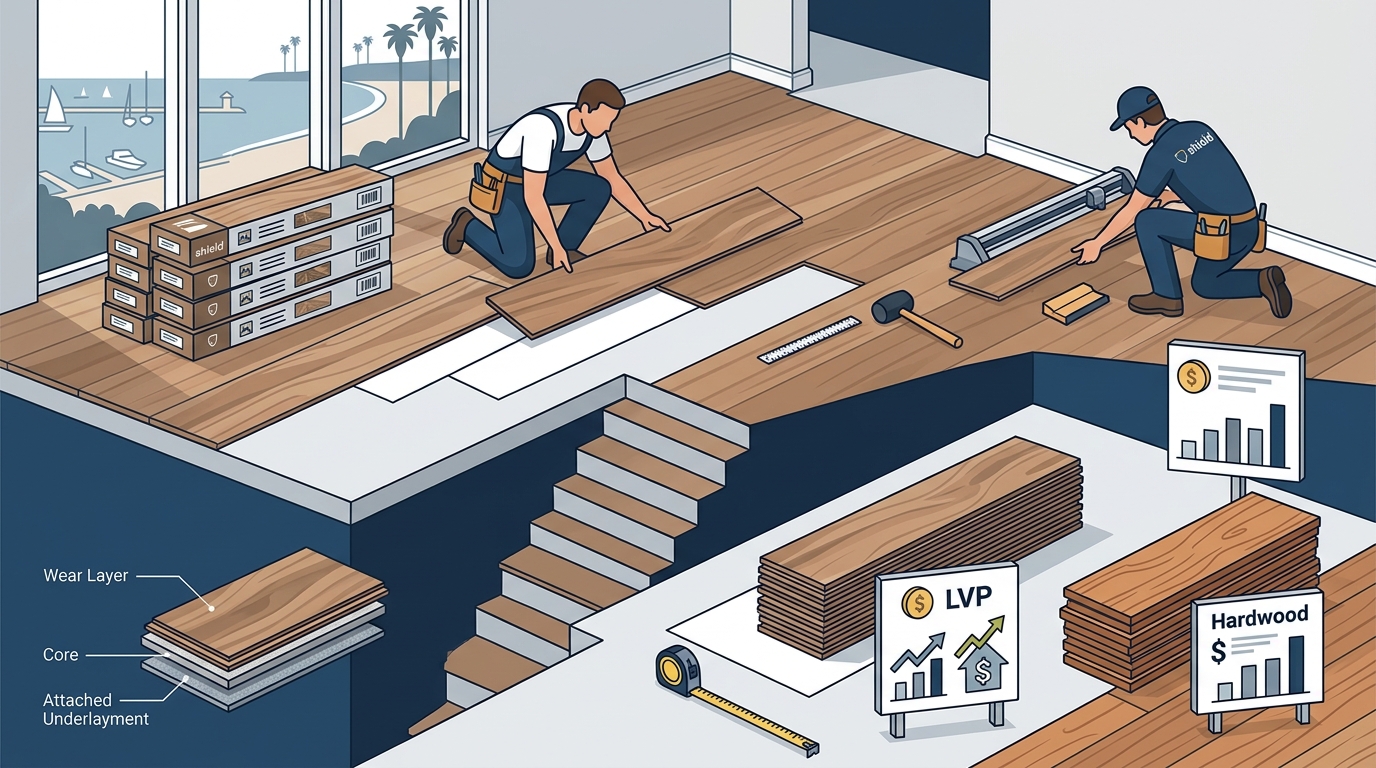 Luxury Vinyl Plank Installation Costs & Value in Orange County