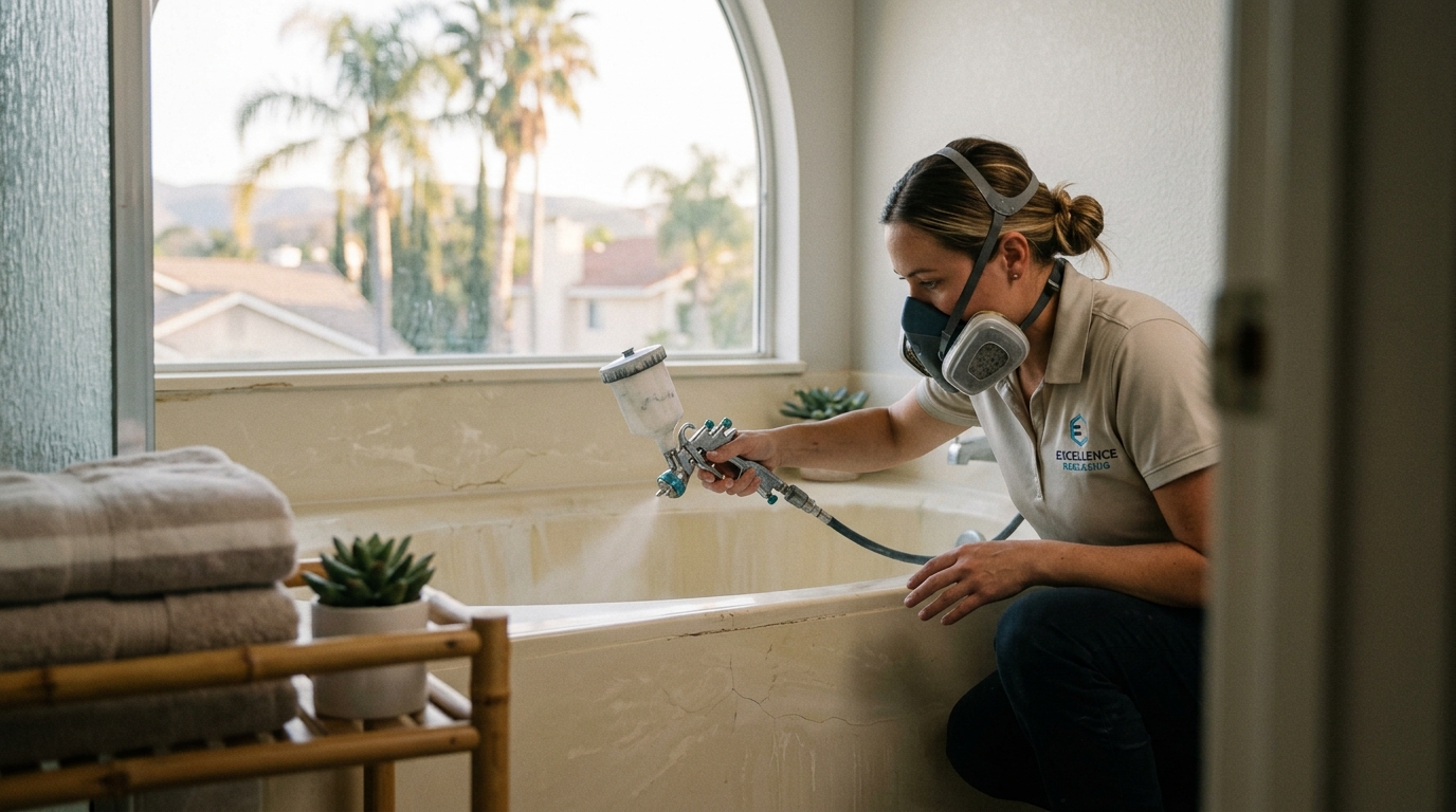 Fiberglass Tub Repair in Corona, CA | Expert Reglazing Services