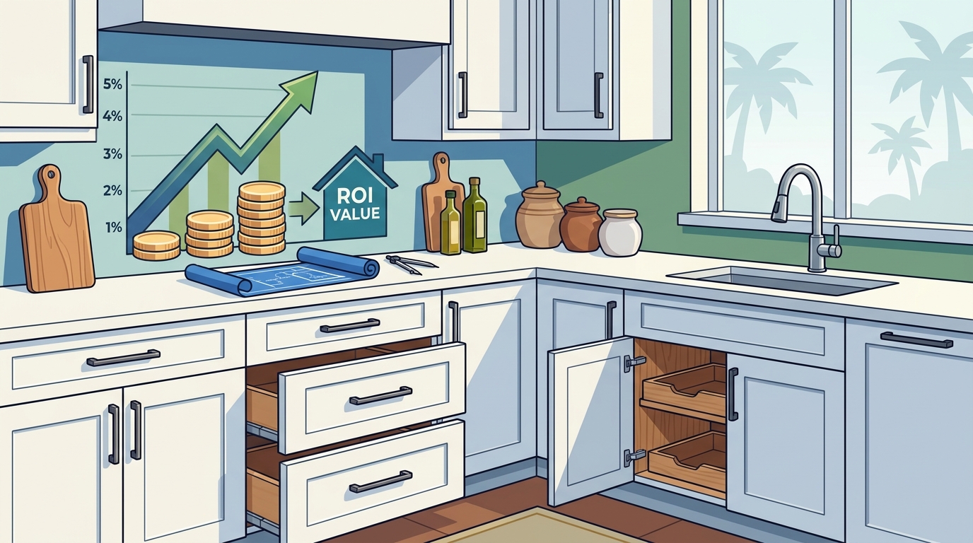 Custom Kitchen Cabinet Pricing & ROI for Tampa Bay Homeowners