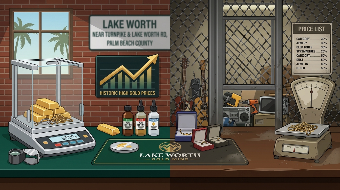 Gold Buyers vs Pawn Shops: Where to Sell Gold in Lake Worth