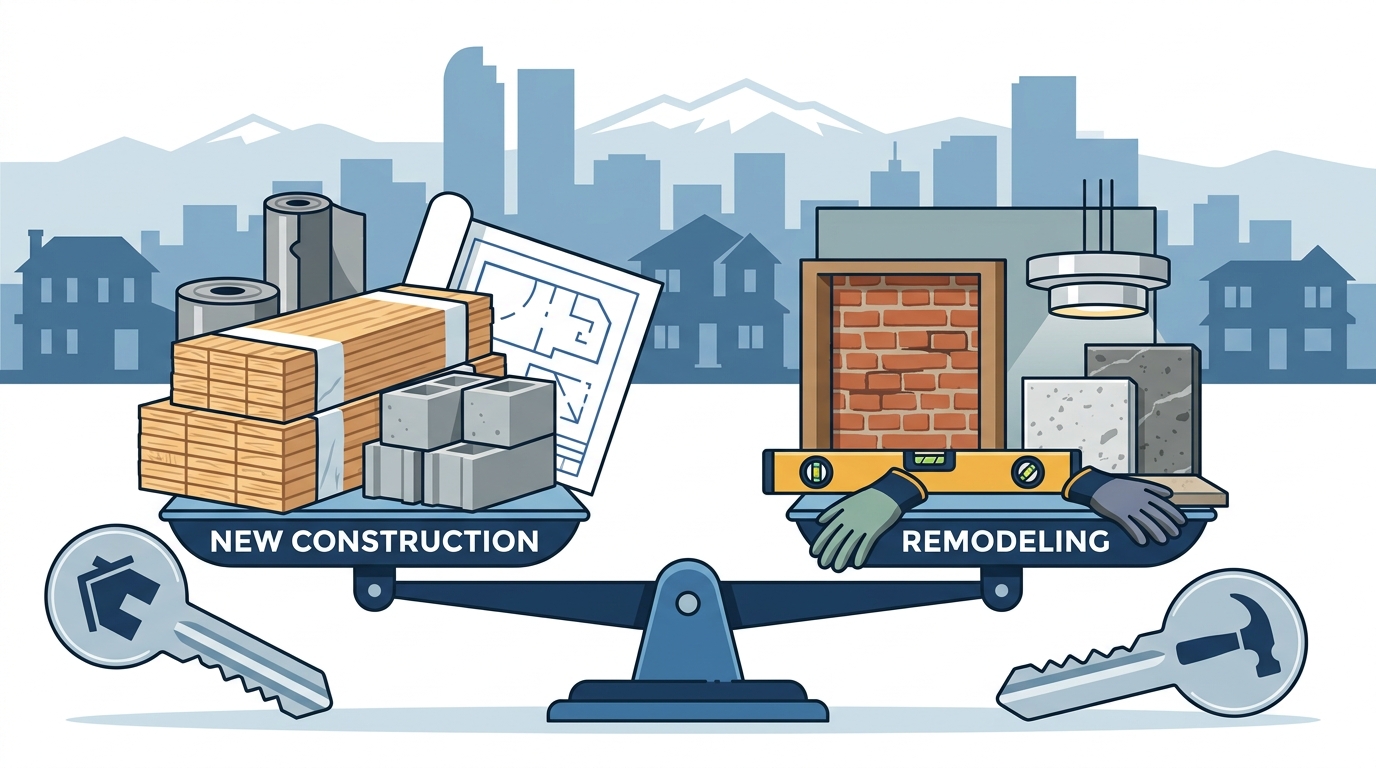 New Home Construction vs. Remodeling: Which Denver Project Fits?