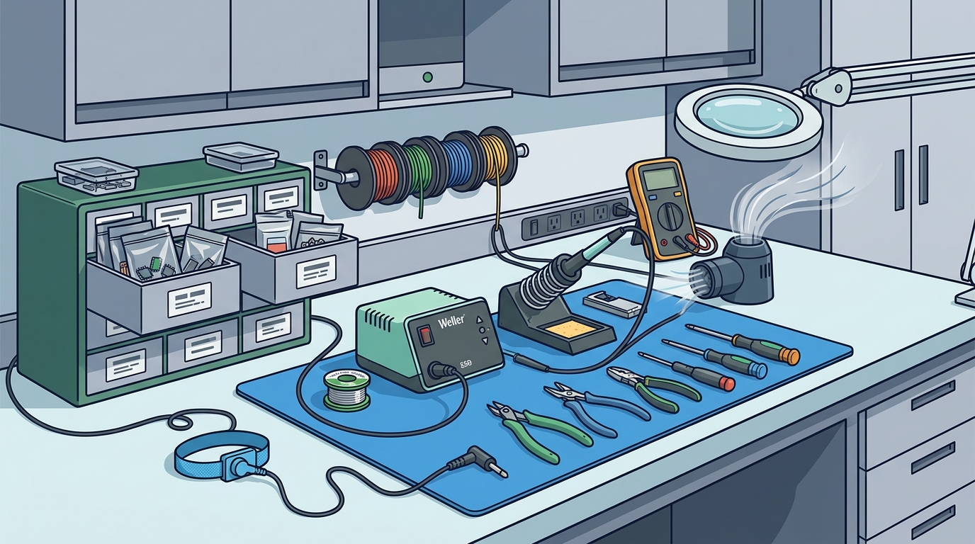 Building the Perfect Electronics Workshop: ESD Safety & Tools