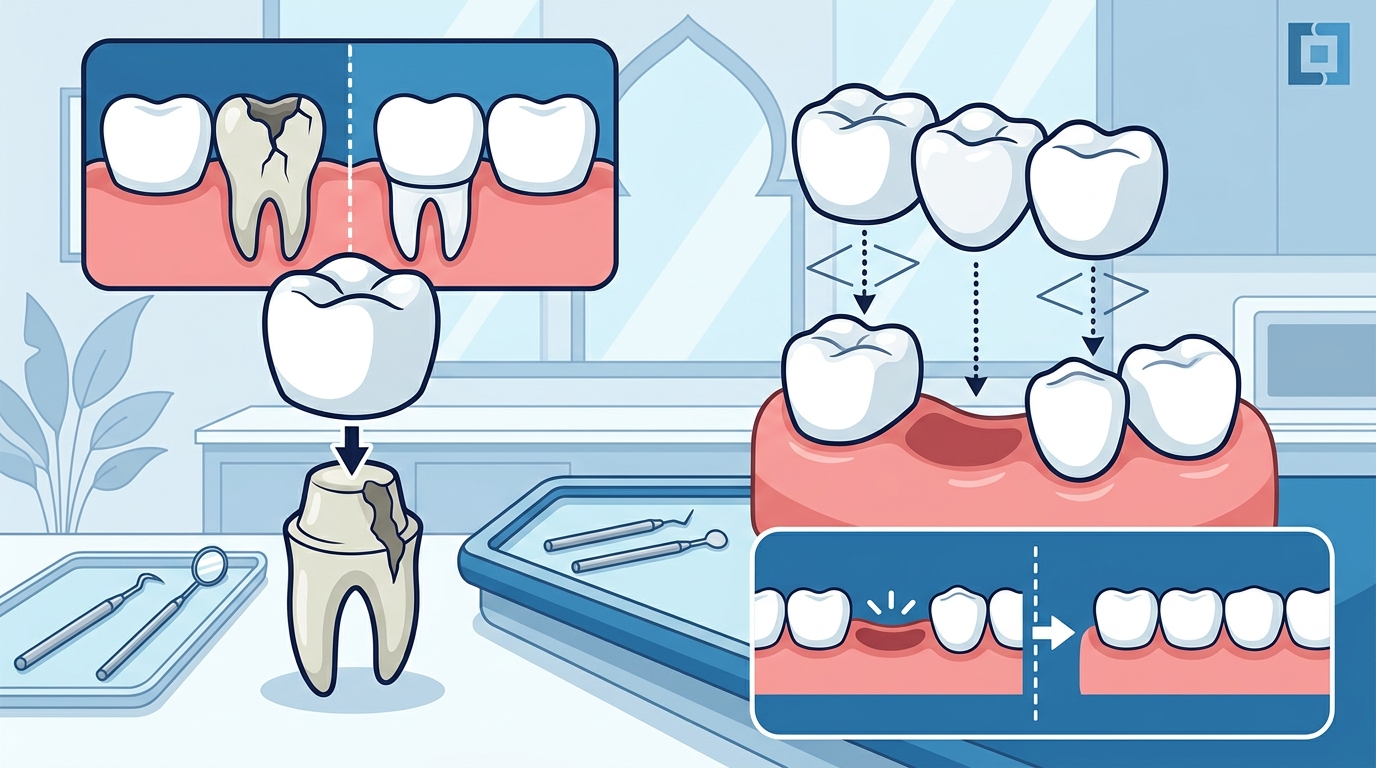Dental Crowns vs. Bridges: Restoring Your Smile in Banha