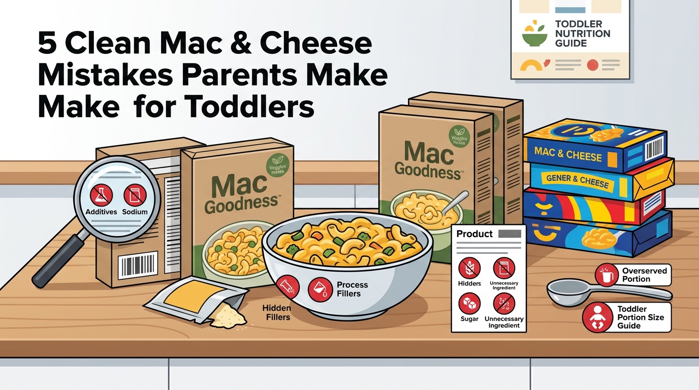 5 Clean Mac & Cheese Mistakes Parents Make for Toddlers
