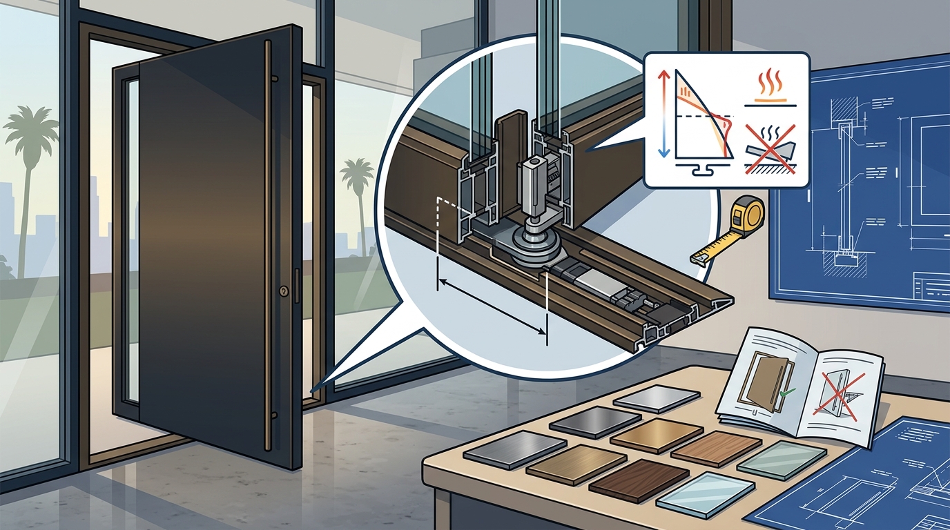 Common Pivot Door Mistakes When Visiting Los Angeles Showrooms