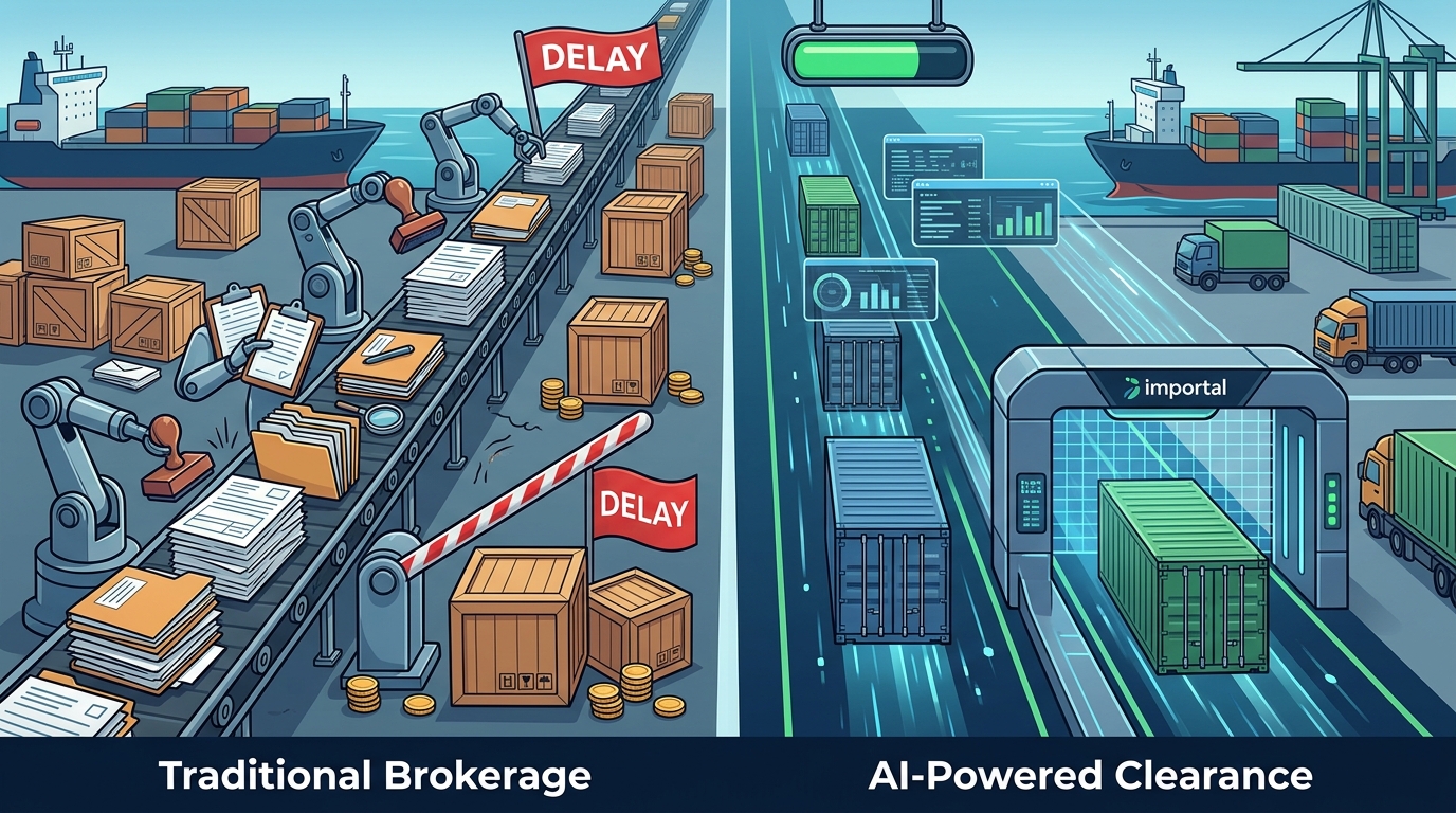 Comparing Customs Clearance: AI vs Traditional Brokerage