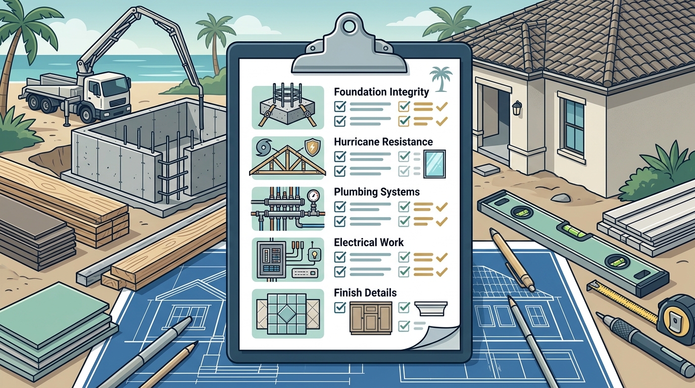 Step-by-Step Quality Checklist for Luxury Home Construction in
