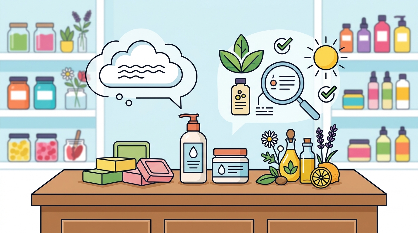 Myths and Facts About Natural Body Soap and Lotion Labels