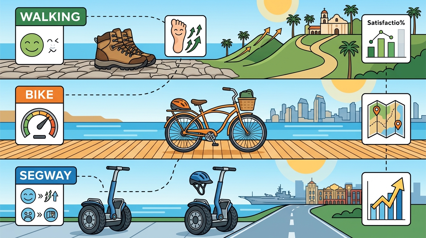 Walking vs. Bike vs. Segway Tours in San Diego: The Ultimate 202