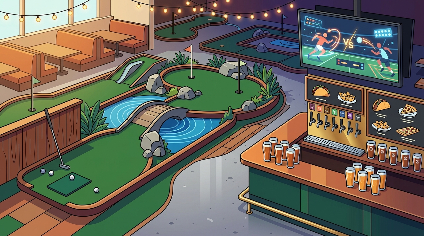 Tipsy Putt: The Ultimate Guide to Indoor Mini Golf & Sports Bars