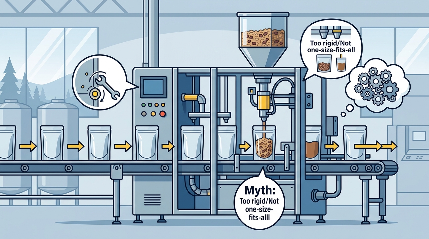 Myths & FAQs About Automatic Standup Doy Pouch Filling Machines