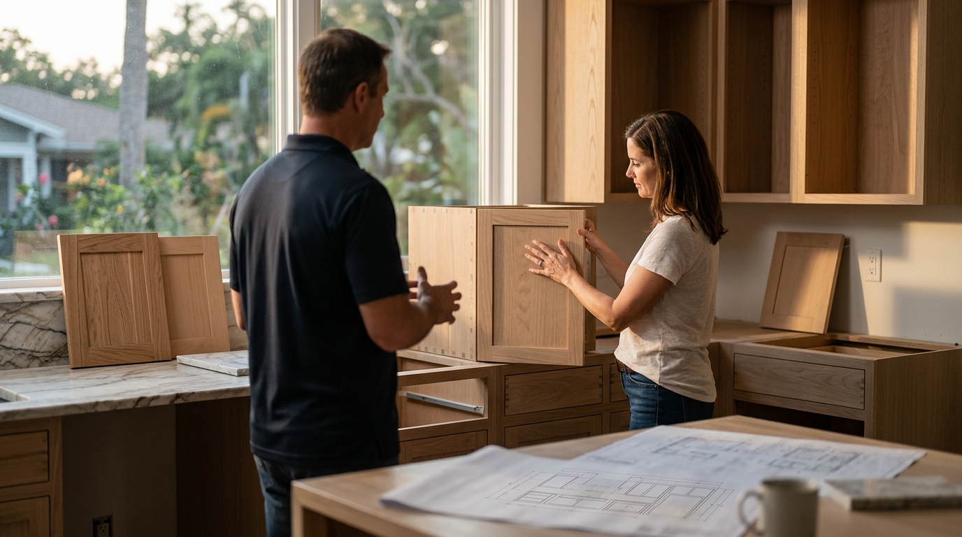 Custom Cabinets vs. Stock: Tampa Bay Remodeling Comparison
