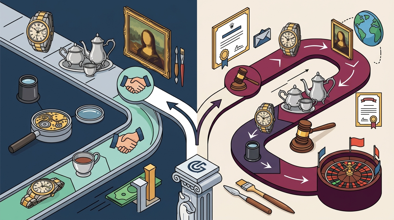 Selling vs. Auctioning Fine Art & Watches: A Strategic Guide