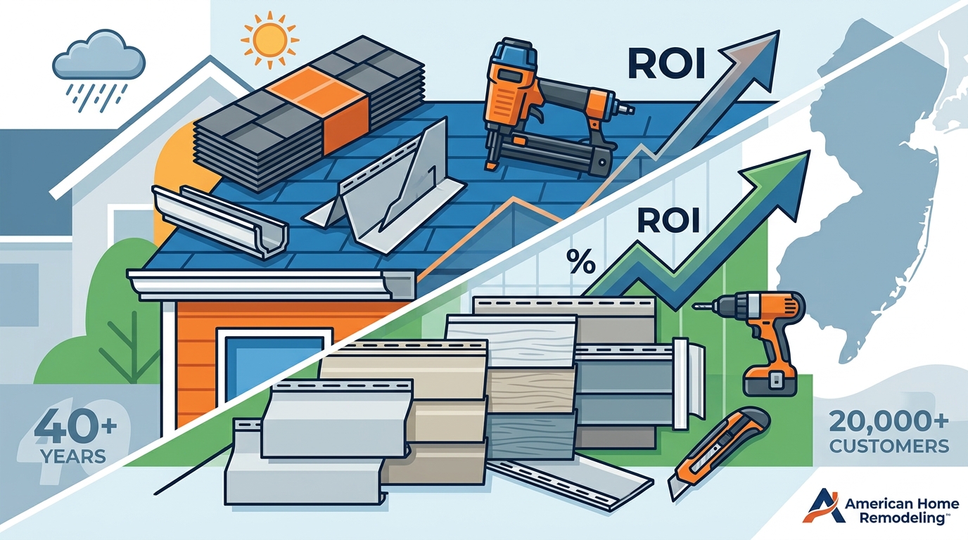 Roofing vs. Siding: Which NJ Home Improvement Offers Best ROI?