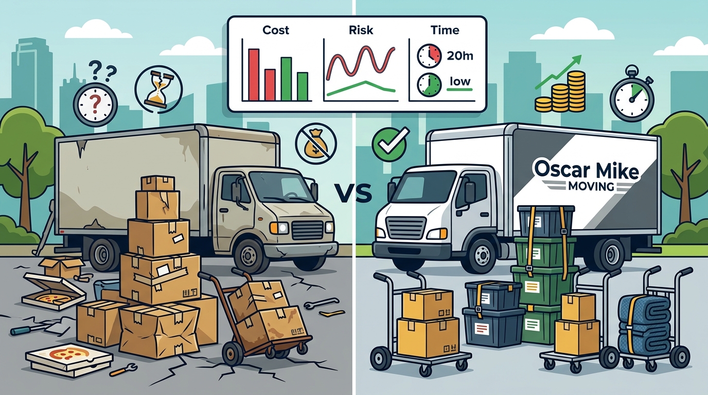 Oscar Mike Moving vs. DIY: Cost, Risk, and Time Analysis