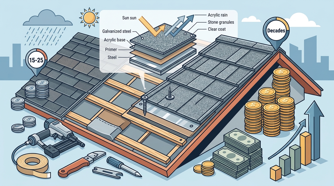 Stone-Coated Steel Roofing Price Ranges and Long-Term Value