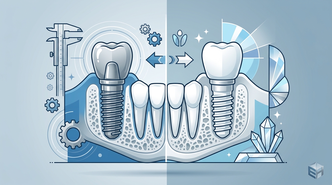 Comparing Dental Implant Options: Titanium vs. Zirconia