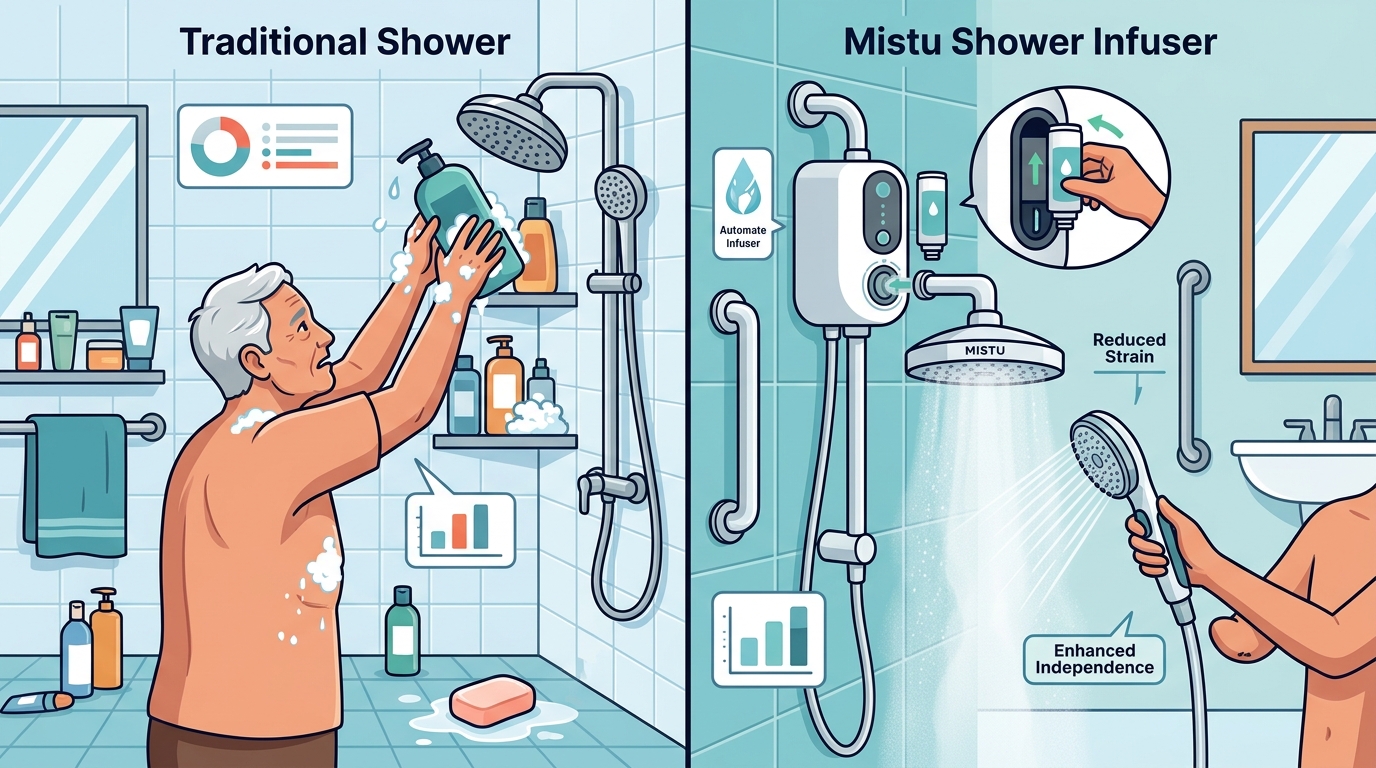 Mistu vs Traditional Showers: Independence for Limited Mobility