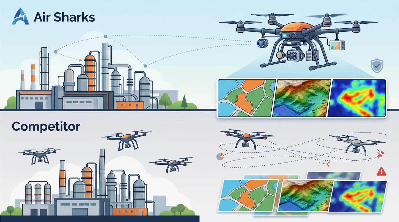 Airsharks vs. Competitors: Best Commercial Drone Services