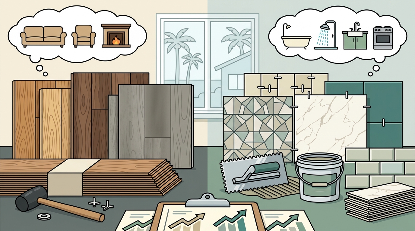 Flooring vs Tile Installation: Cost, Durability & Best Options