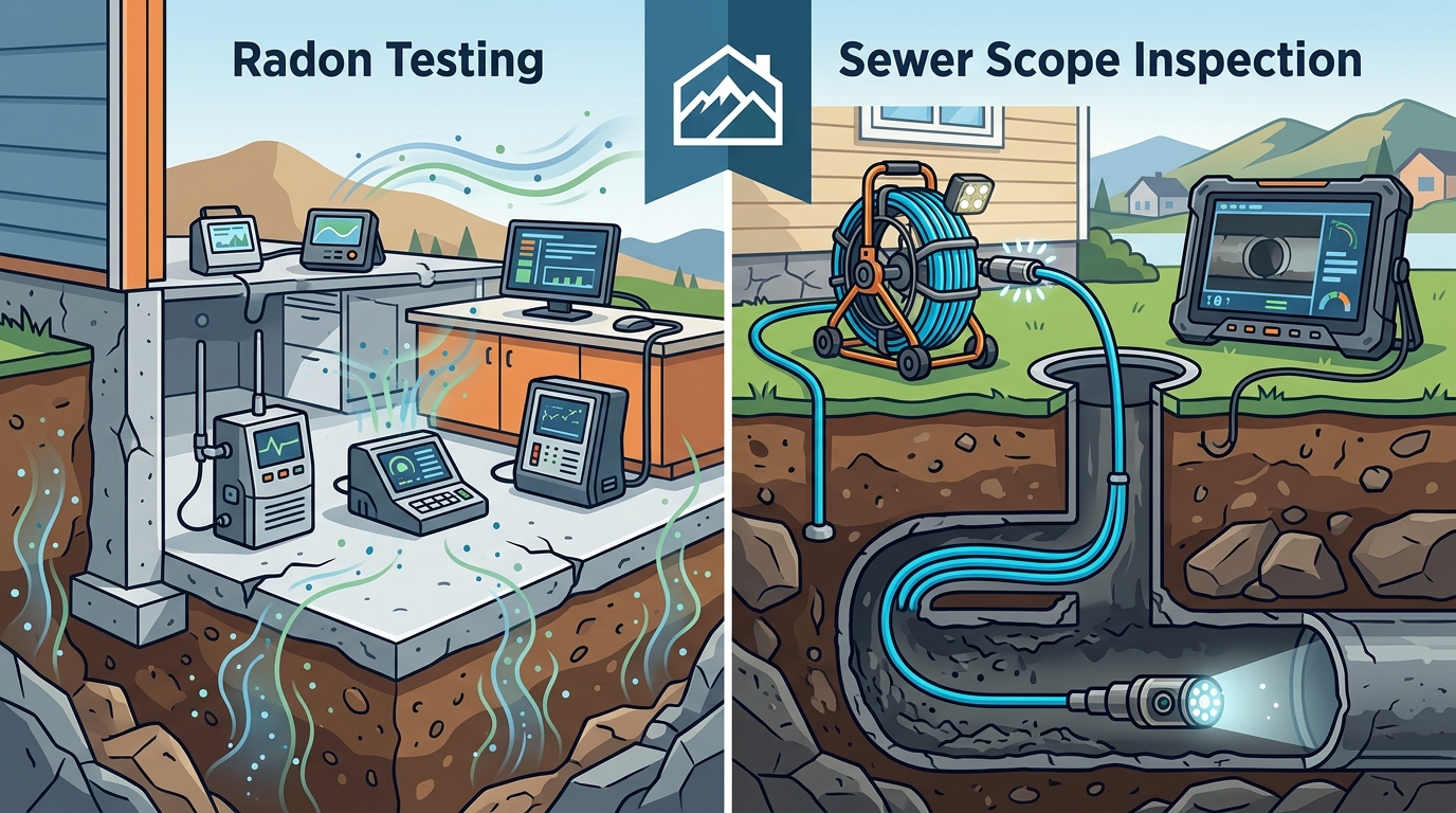 Radon vs. Sewer Scoping: Critical Northern Colorado Home Inspect