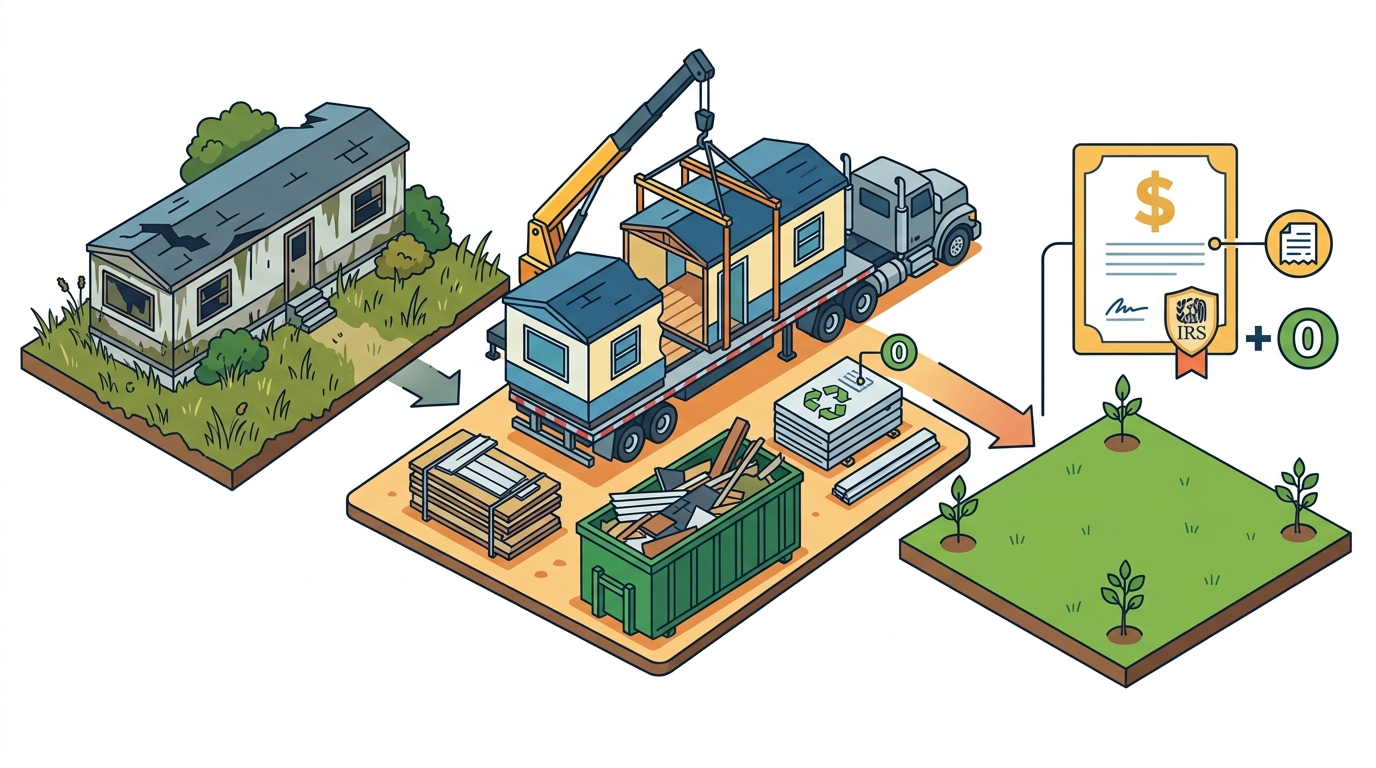 Free Mobile Home Removal: Donate for Tax Deductions & No-Cost H