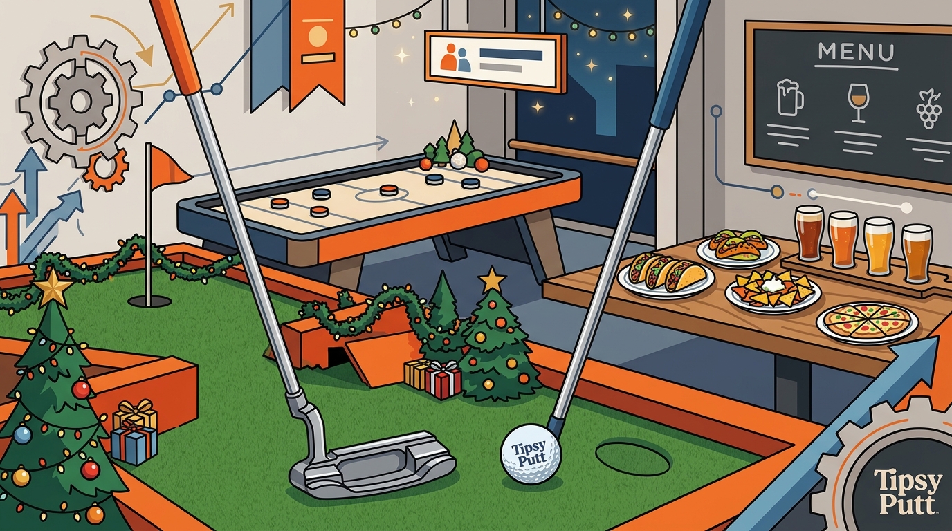 ROI of Holiday Parties at Tipsy Putt East Bay