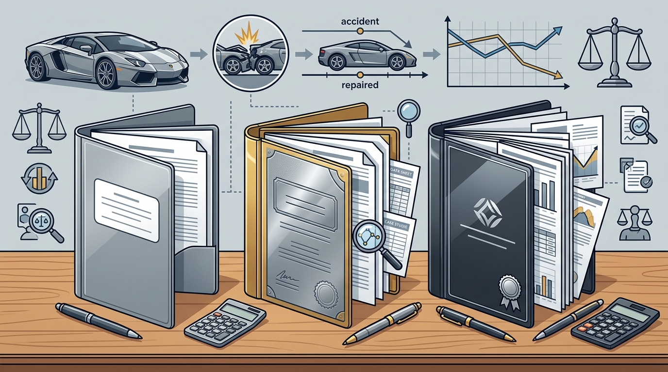 Silver vs Gold vs Platinum Reports: Which Diminished Value Guide