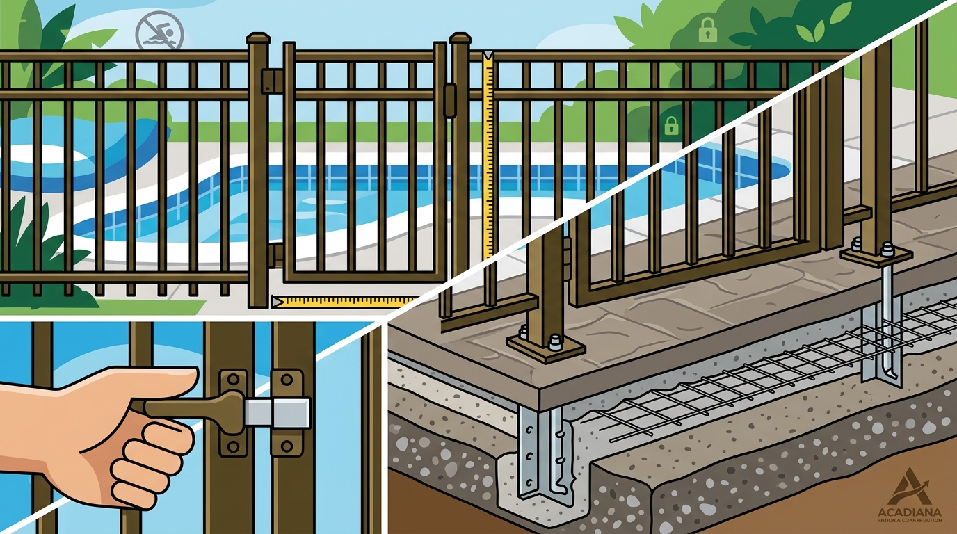 Common Pool Barrier Compliance Mistakes in Acadiana