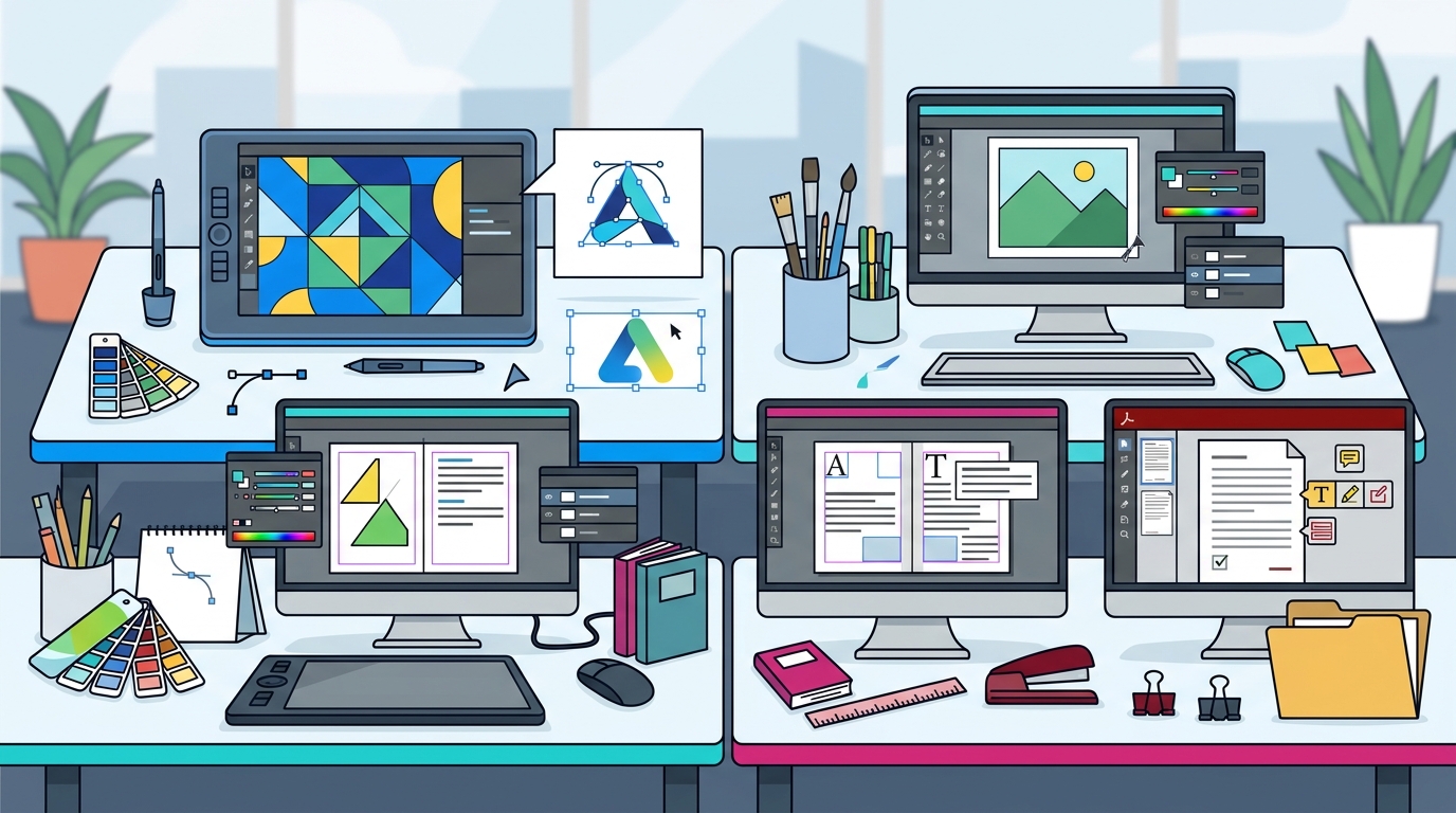 Adobe Training Comparison: Illustrator, Photoshop, InDesign & Ac