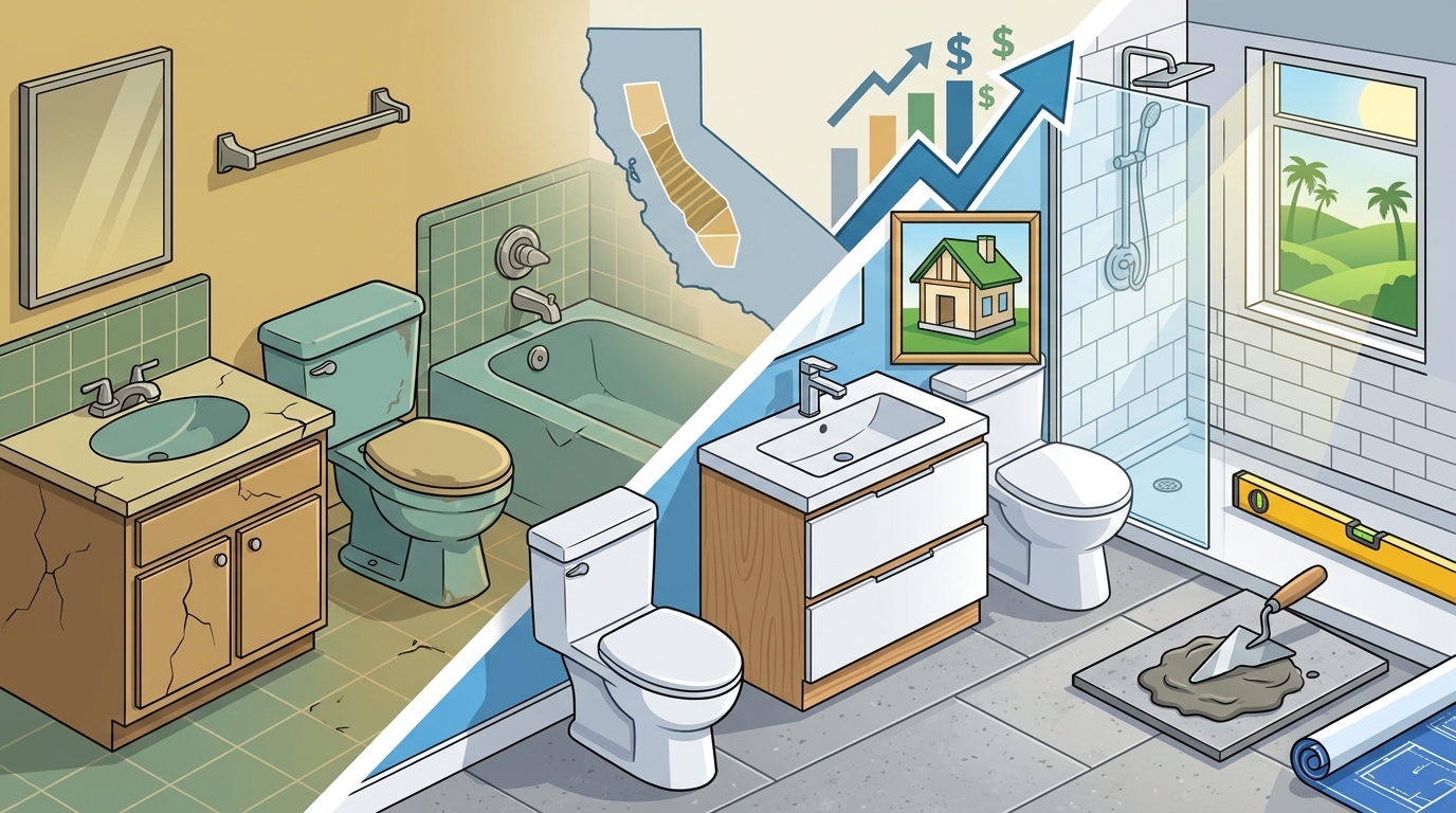 Concrete Benefits of Small Bathroom Renovations in the Central