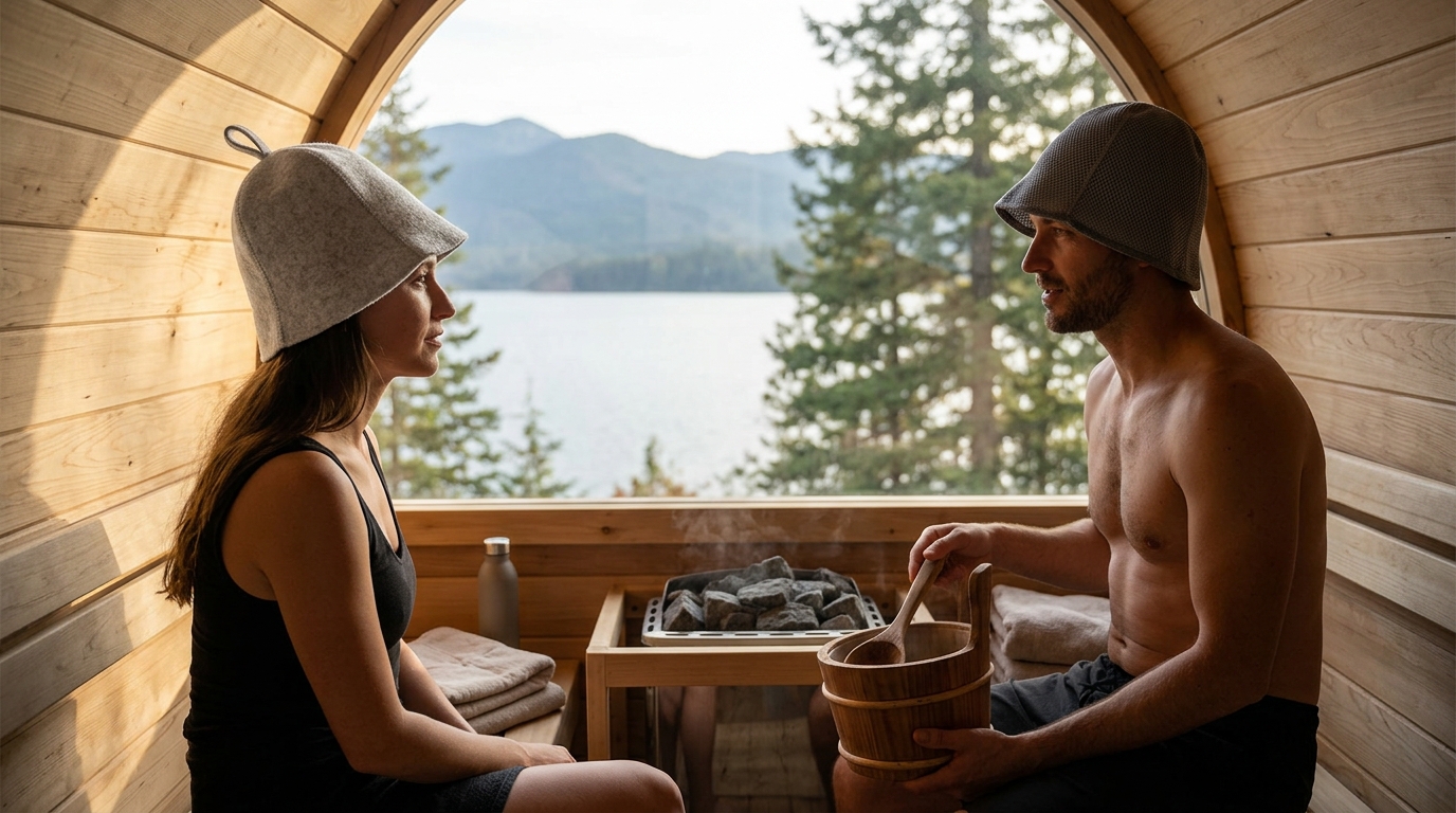 Sauna Hat Showdown: Wool vs. Mesh for Outdoor Heat