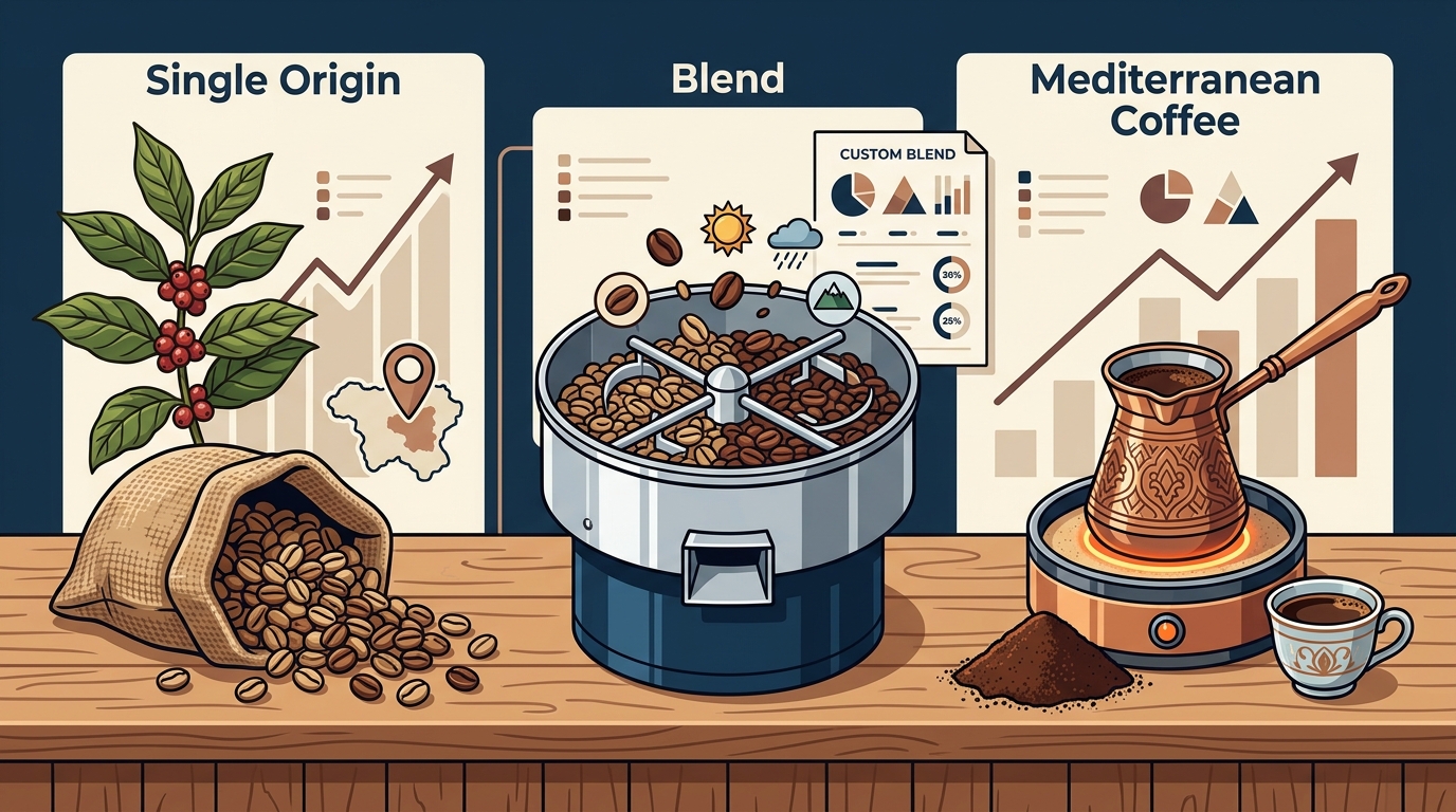 Single Origin vs. Blends vs. Mediterranean Coffee: A Complete Ro