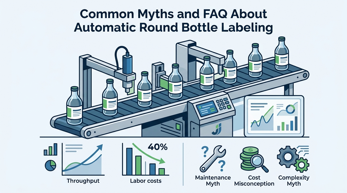 Common Myths and FAQ About Automatic Round Bottle Labeling