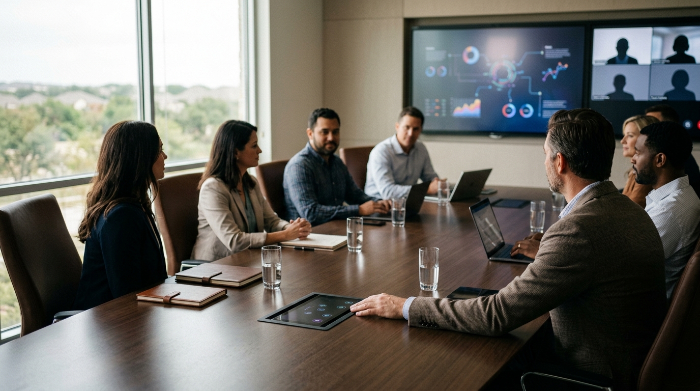 15-Person Board Rooms with AV Tech in Leander: Northpoint Center