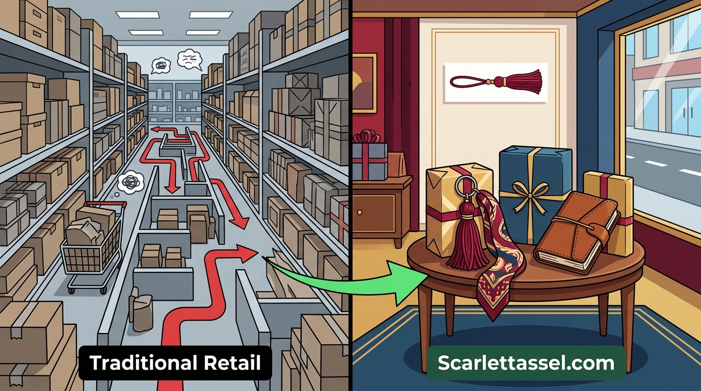 Scarlet Tassel vs. Traditional Retail: A Gift Guide Comparison
