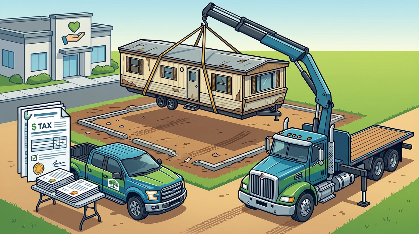 Free Mobile Home Removal: How to Donate & Get Tax Benefits