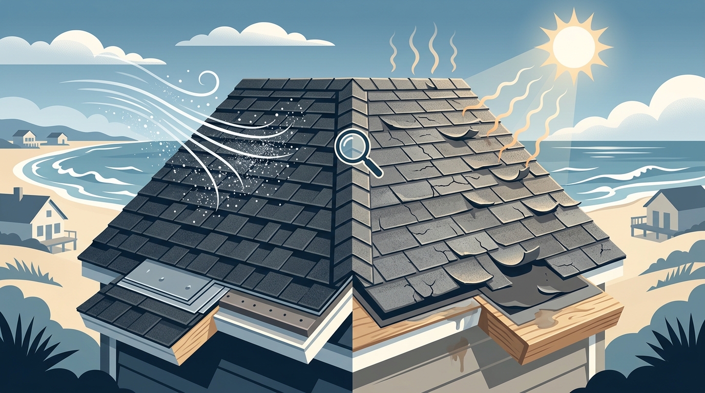 Premium Shingles vs. Standard Asphalt: Coastal Home Cost-Benefit